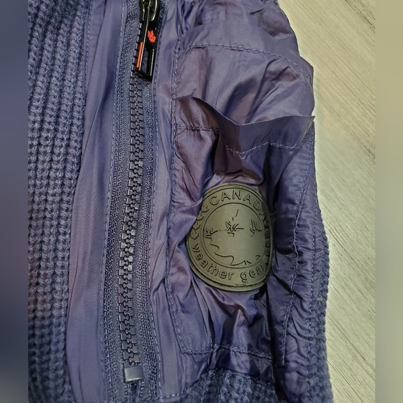 NEW Canada Weathergear Womens Puffer Quilted Sweater  Jacket Blue SIZE LARGE - Picture 10 of 13